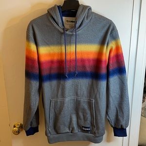 TipsyElves Men’s Large Orange Haze Fleece Hoodie